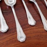Christofle - Set of 6 Spatours model table spoons in silver-plated metal