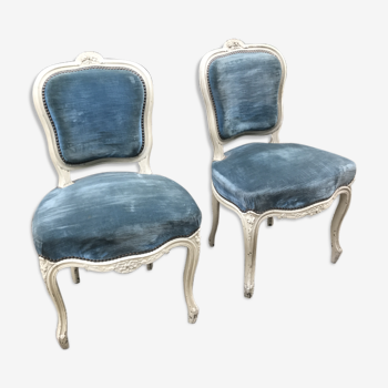 Pair of Louis XV style armchairs