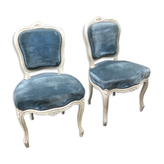 Pair of Louis XV style armchairs