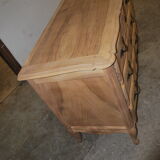 Chest of drawers Louis XV style raw wood