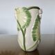 Vase en céramique, motif floral, numéroté et signé années 70 80