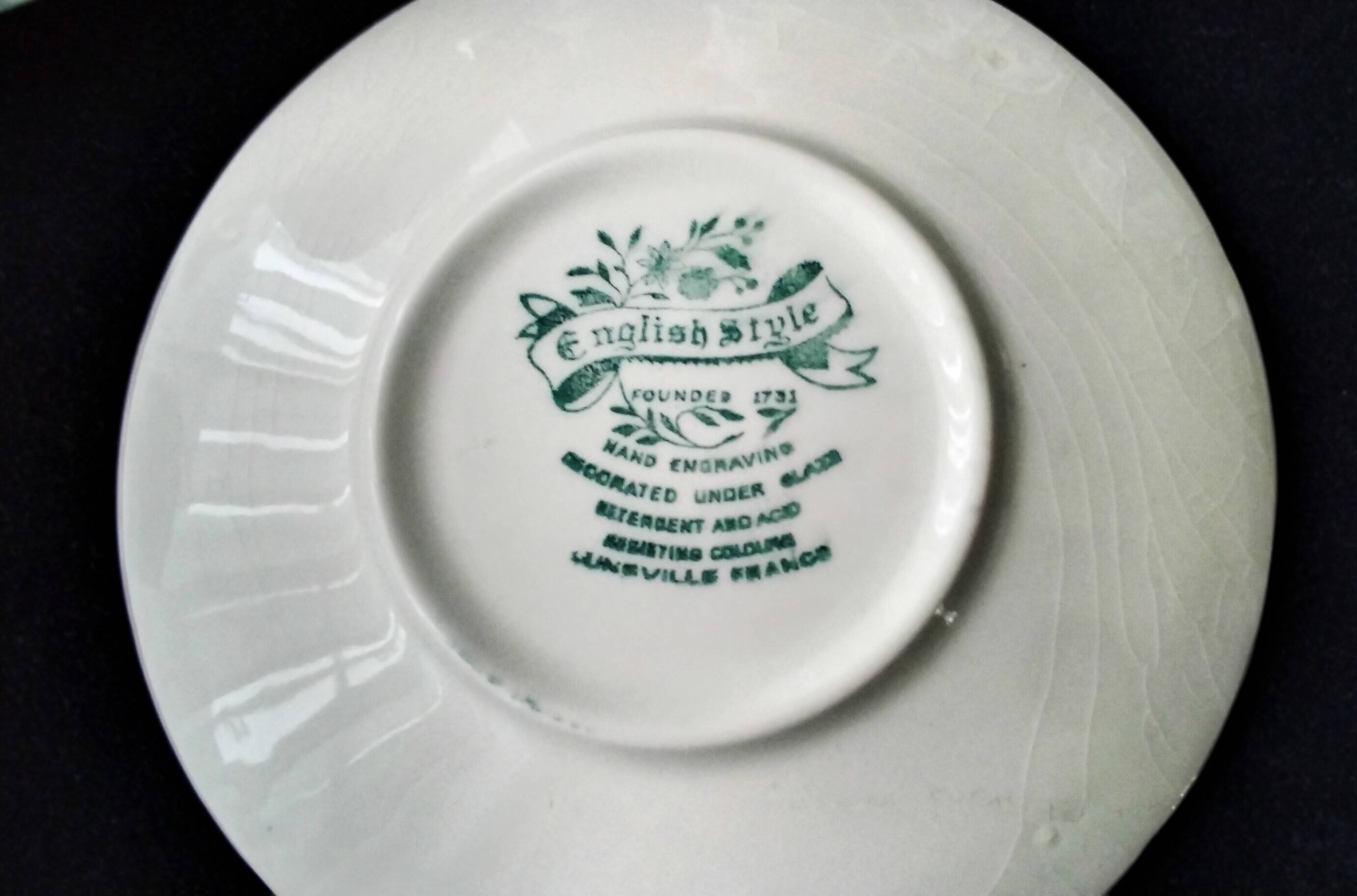Lunéville earthenware coffee service "English Style"