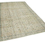 Oriental handmade unique 1970s beige carpet 177 cm x 267 cm