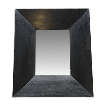 Miroir mural vintage à cadre épais