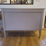 Commode en bois peint