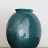Guido Andloviz Italian big green ceramic vase, 19450s