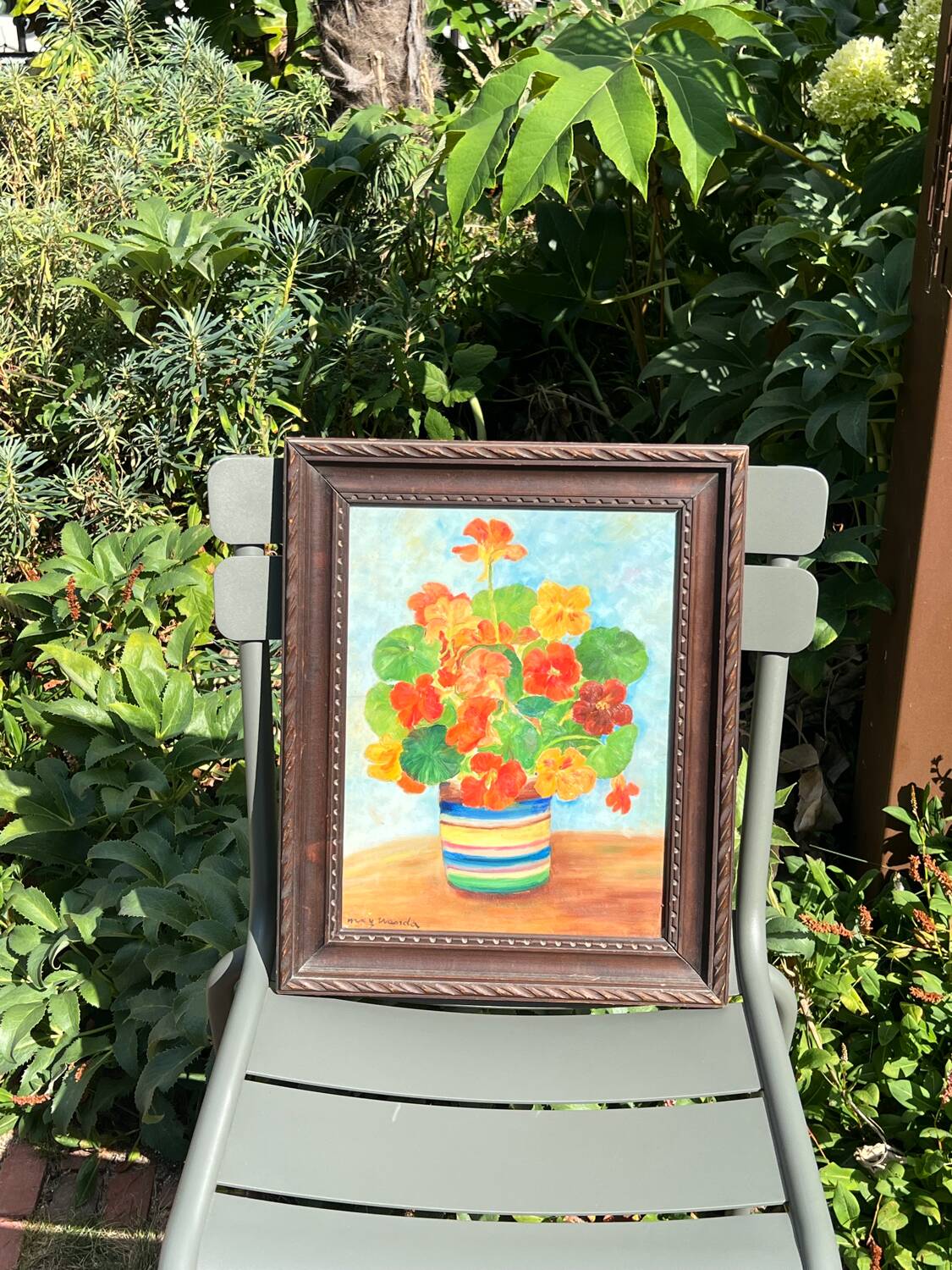 Still life - bouquet - student of Foujita