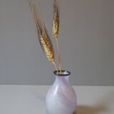 Purple glass paste vase