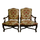 Pair of armchairs regence style nineteenth