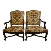Pair of armchairs regence style nineteenth