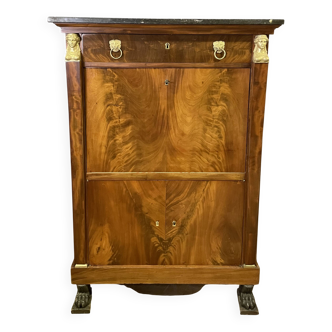 Empire mahogany secretary from the Consulate period.