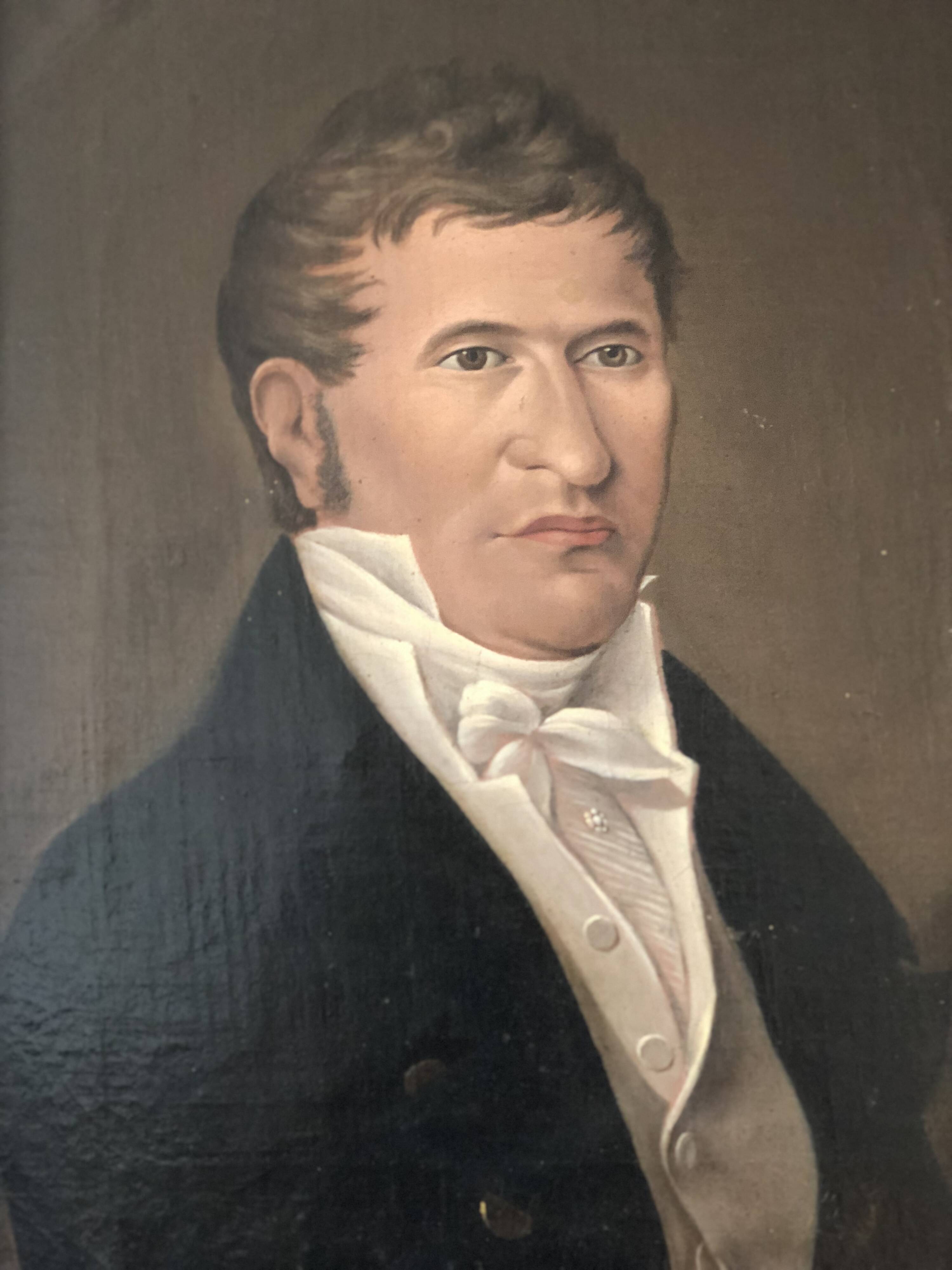 19th century Antique Oil Painting of a German Gentleman, circa 1850