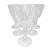 6 verres en cristal