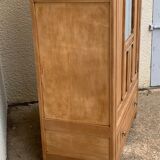 Parisian wardrobe art deco wood brut