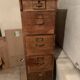 Cabinet de classement antique en bois massif