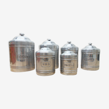 Série 6 pots à épices aluminium