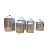 Series 6 aluminium spice jars