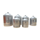 Série 6 pots à épices aluminium