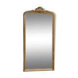 Large mirror gilded with gold leaf (173x85)