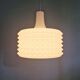 Large white opaline pendant light, design by Ivan Jakes, 1960s.
