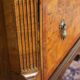 George II Burl Walnut and Marquetry Hightboard, 1890s