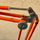 Office lamp architect aluminor France vintage 70s orange