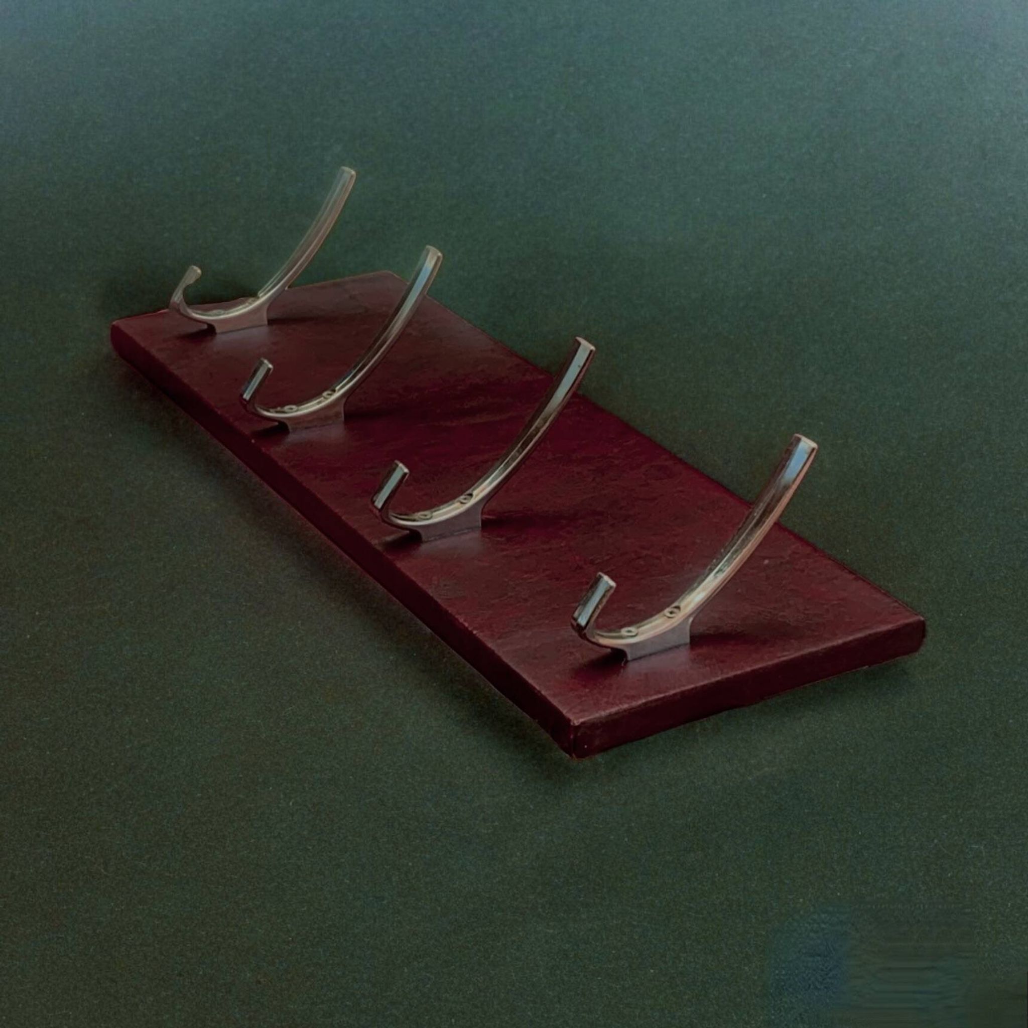Vintage wall coat rack - 4 hooks
