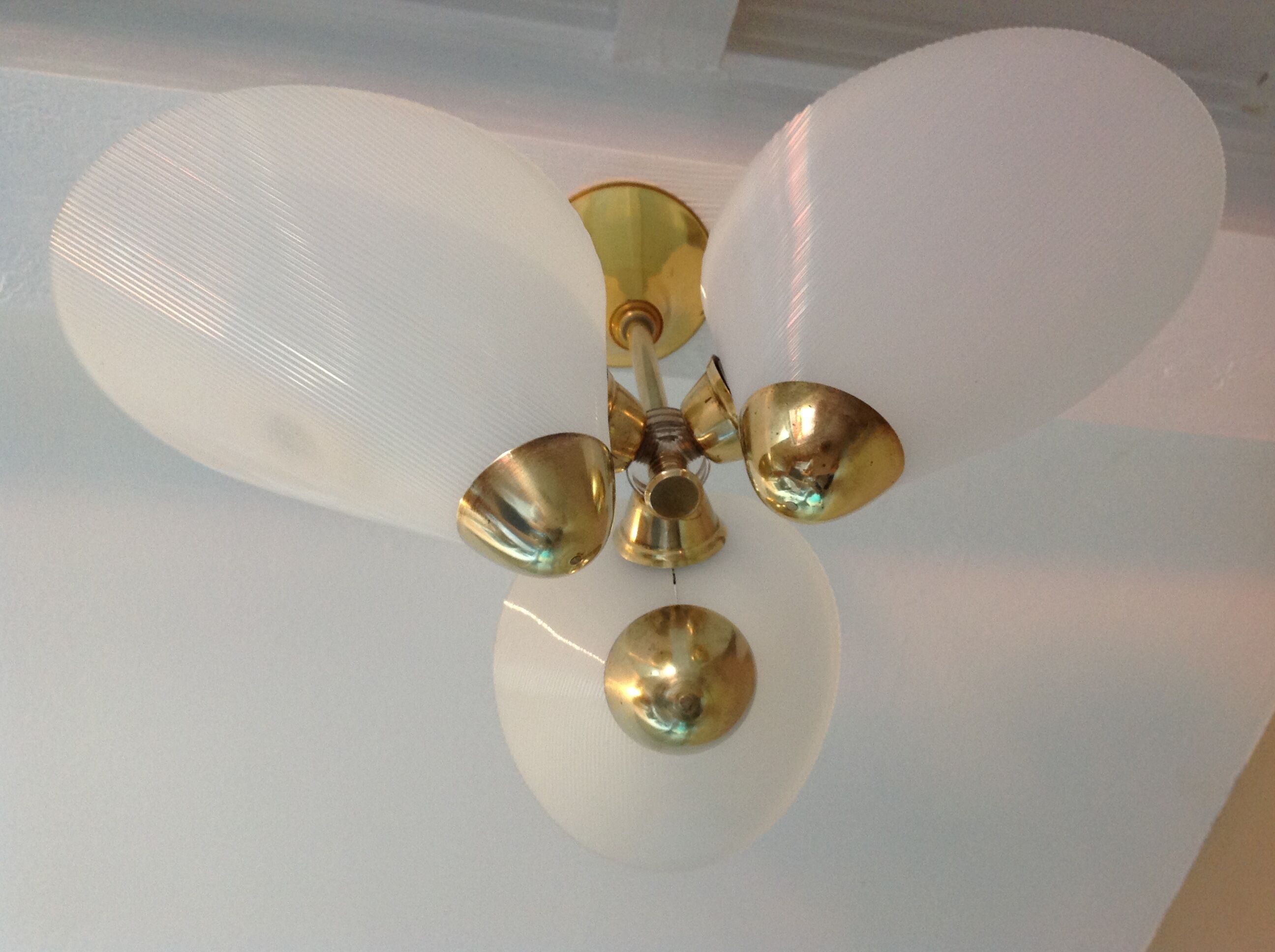 Chandelier 60s brass