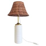 Midcentury Ceramic and Brass Table Lamp by Carstens Tönnieshof, 1960s