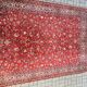 Rug carpet 70s mid century czechoslovakia red 206cm x 300cm