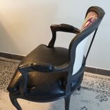 Fauteuil type louis XV dossier