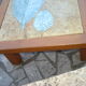 Coffee table with plate enamelled ceramic Les 2 Potiers, 1960