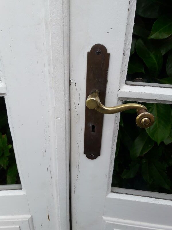 Oak arched bay window door H219xW267,5 small tiles