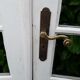 Oak arched bay window door H219xW267,5 small tiles