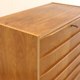 Danish high oak chest of drawers 'Brovst' - Danish design