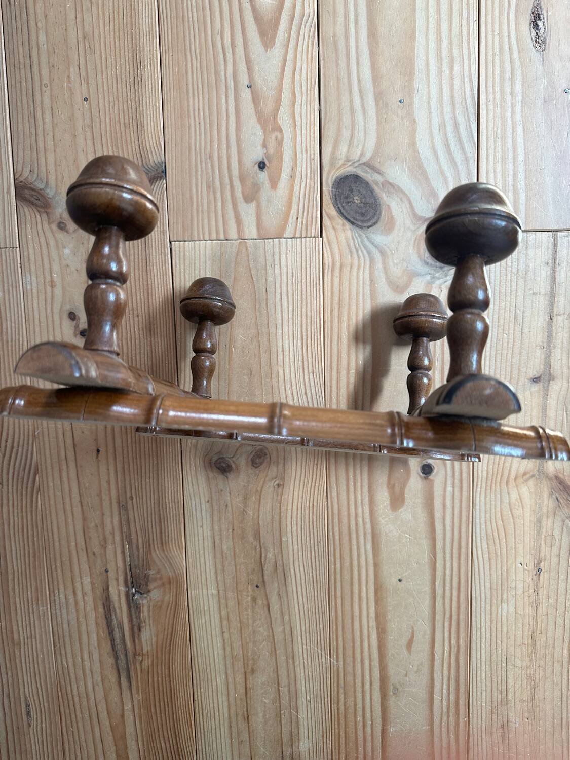 Porte manteau accordéon imitation bambou