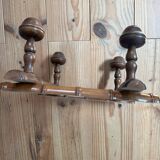 Bamboo imitation accordion coat rack