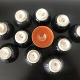 11 old Céranord Saint Amand Semi Vitrified bowls