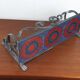 Wrought iron and ceramic shelf – Germany, 1970s