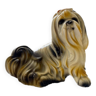 Adorable resin dog sculpture from the 50s