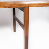 Table basse en palissandre avec carreaux bleus de design danois par Arrebo Furniture, années 1960
