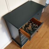 Commode scandinave bleu ganne