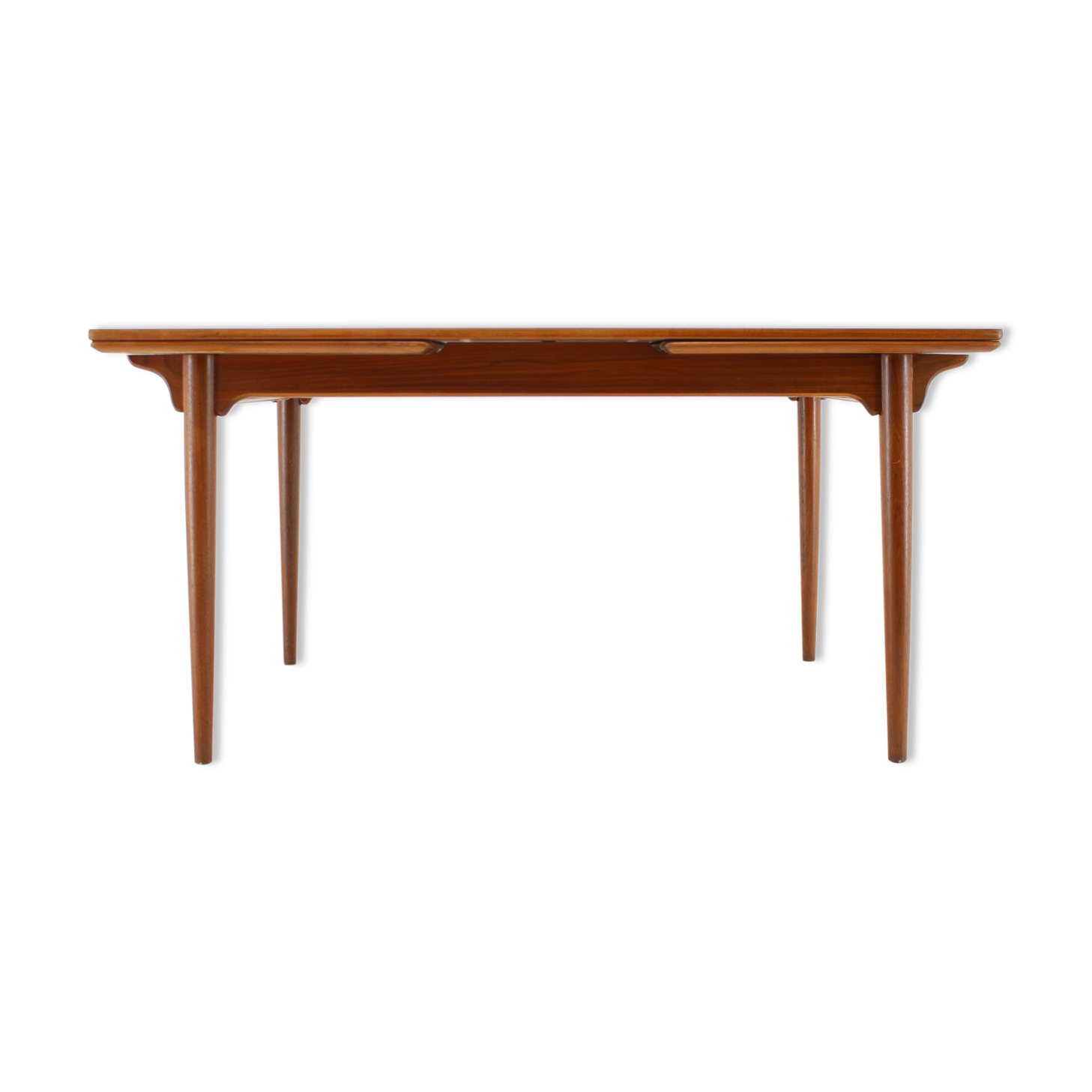 Omann Jun teak extendable dining table nr. 51, denmark, 1960