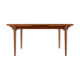 Omann Jun teak extendable dining table nr. 51, denmark, 1960