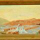 Gaston Simoës de Fonseca: 4 oils on wood (landscapes in Greece)