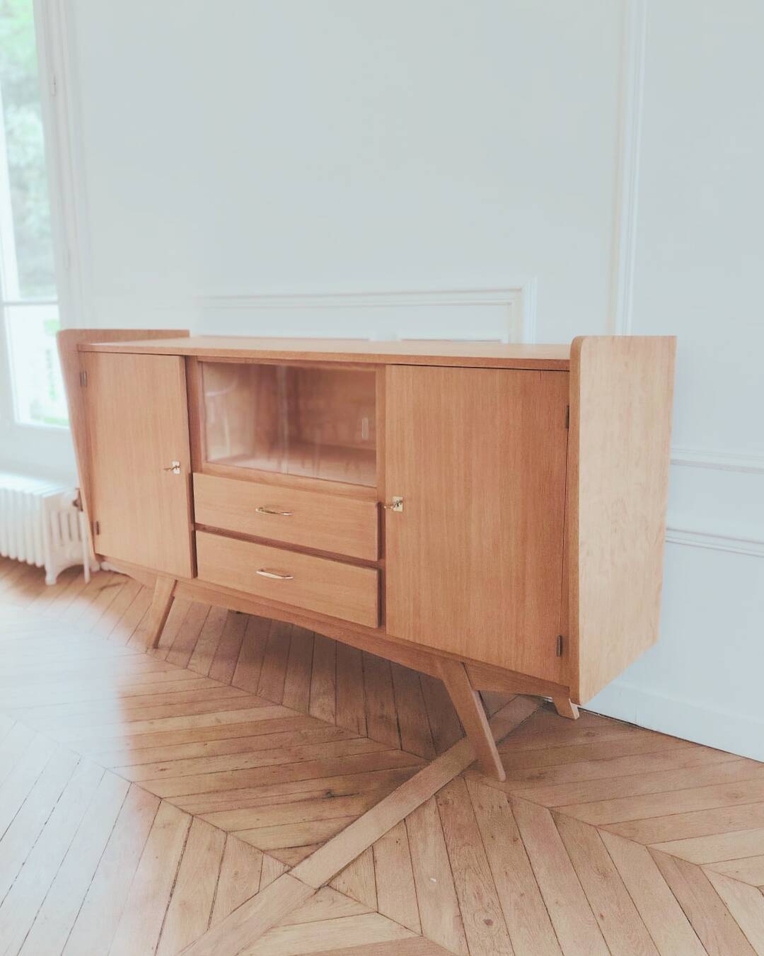 Renovated vintage sideboard/buffet, Scandinavian style, 1950s-60s.