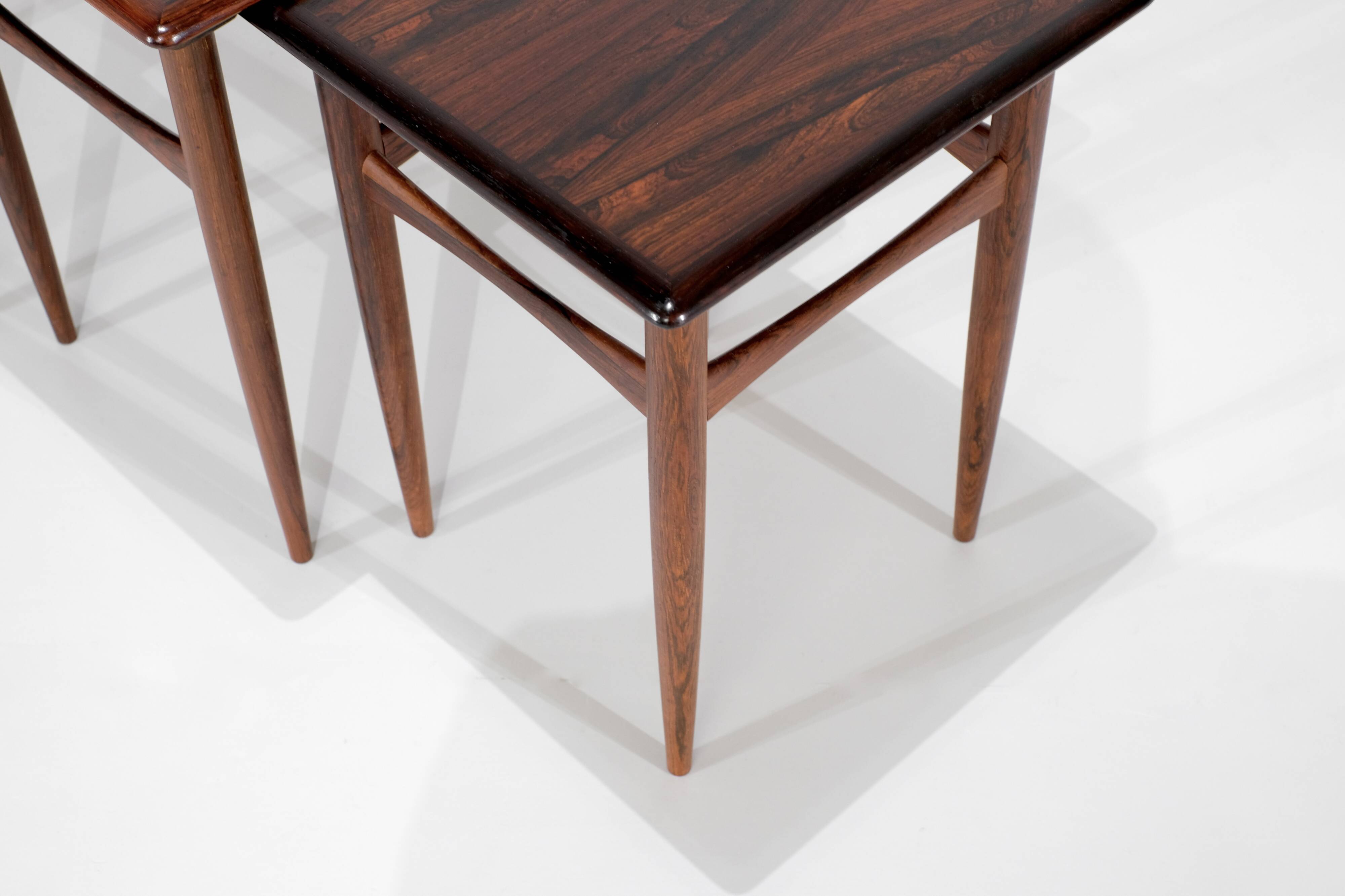 Side tables by Kai Kristiansen for Skovmand & Andersen Denmark 1960