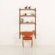 Poul Cadovius shelving unit with a desk, 1960s