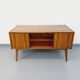 Double-sided executive desk in vintage Scandinavian style made of rosewood.