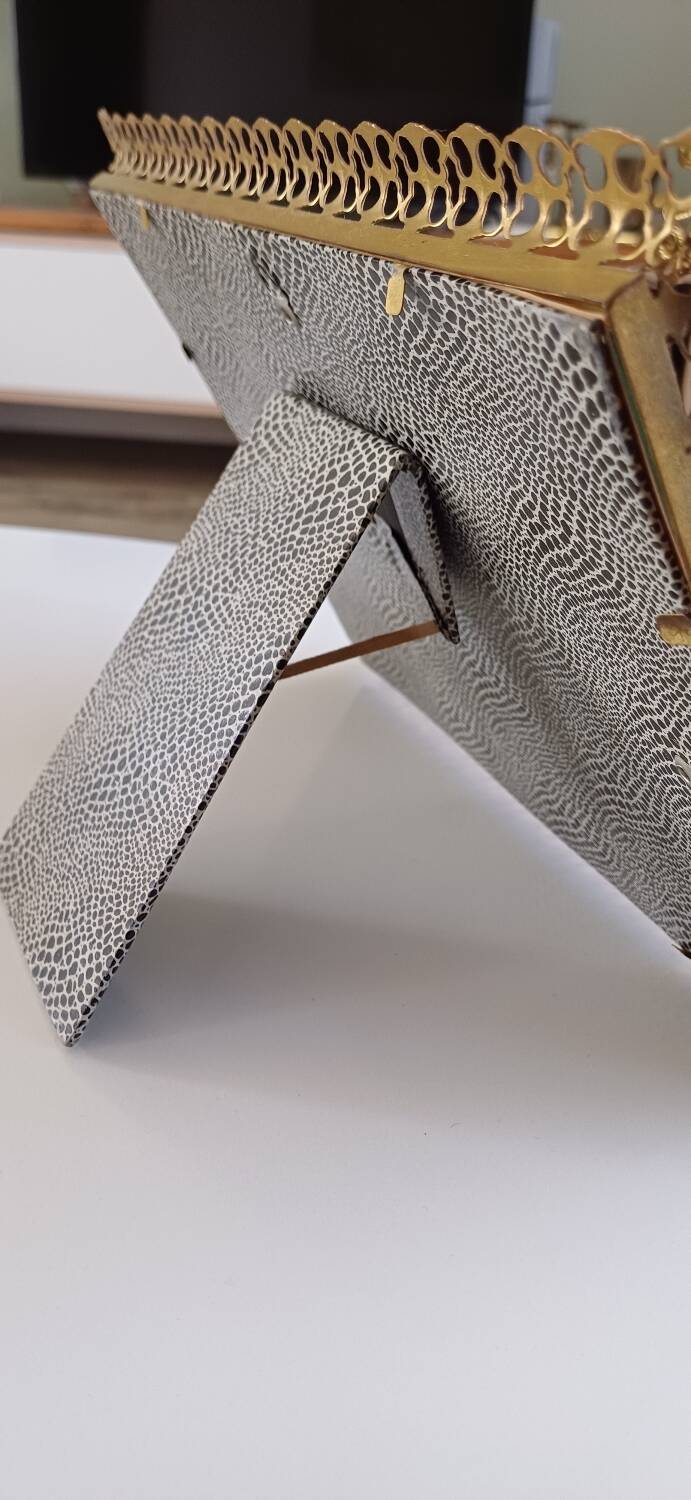 Golden metal frame from the 60s